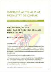 Obertes les inscripcions per al curs d´iniciació de tir al plat