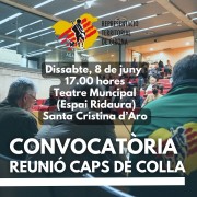 Convocatòria reunió caps de colla